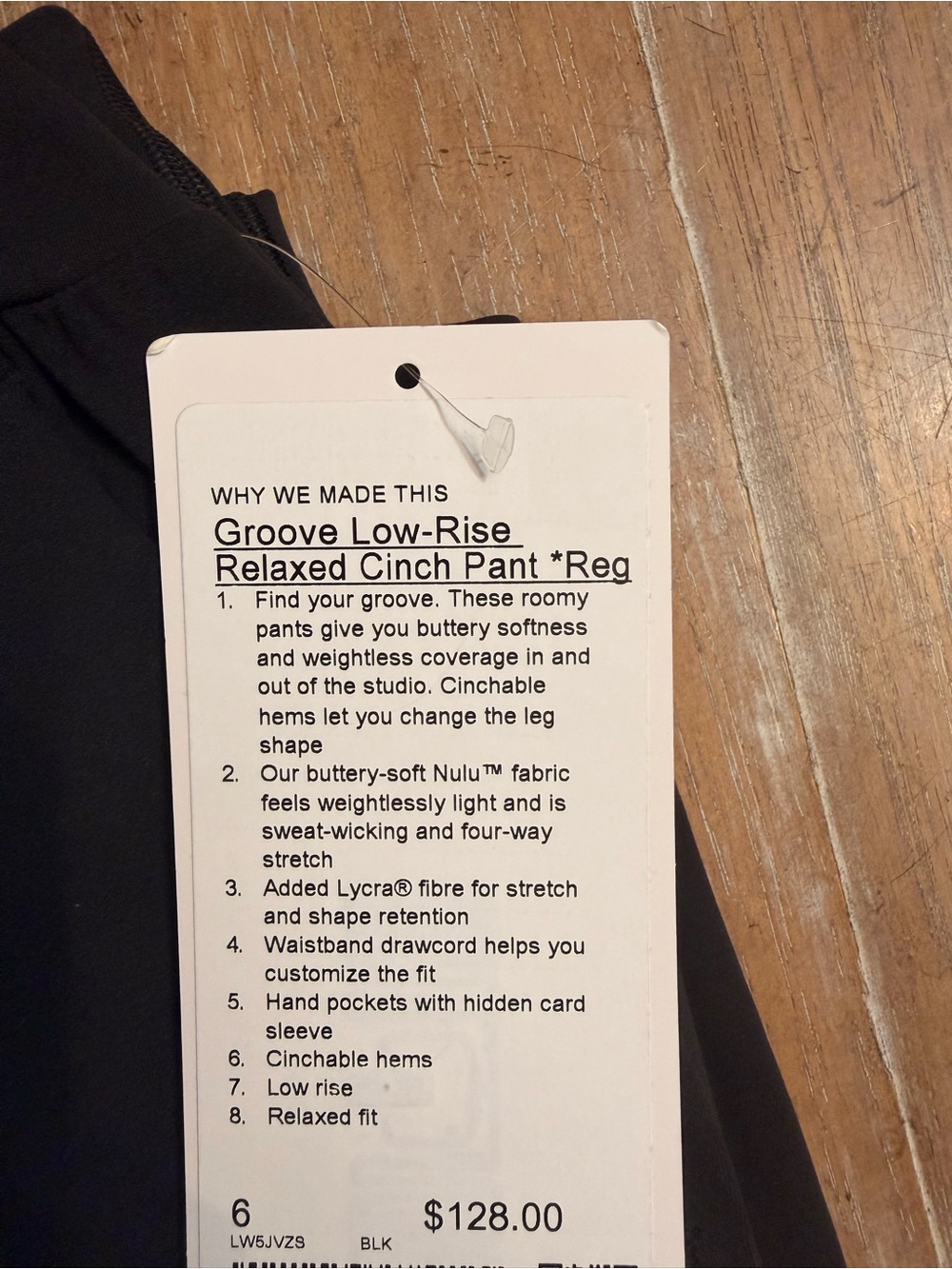 lululemon athletica Black Drawstring Wide-Leg Track Pants - Picture 6 of 8